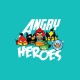 Shirt Angry Heroes parodie Angry Birds Comics turquoise pour homme et femme
