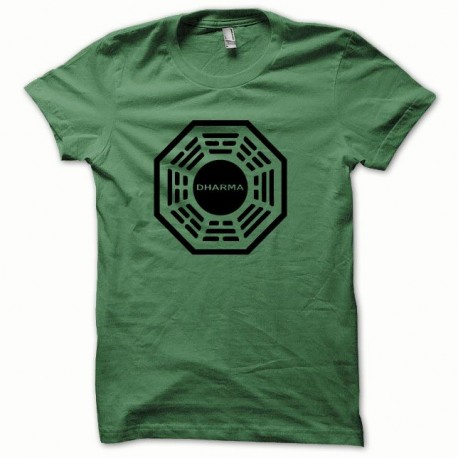Shirt Dharma version special noir/vert bouteille pour homme et femme