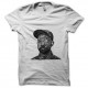 Shirt woodkid tête de bois techno minimale blanc pour homme et femme
