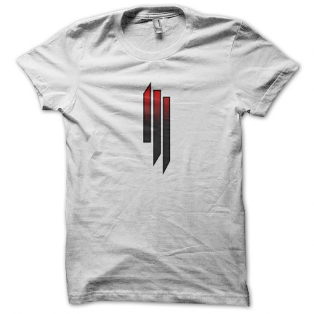Shirt dj Skrillex logo griffe Techno Dubtep blanc pour homme et femme
