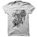 Shirt tatouage japonais de carpe koi blanc pour homme et femme