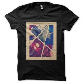 Shirt avengers façon tableau art moderne noir pour homme et femme