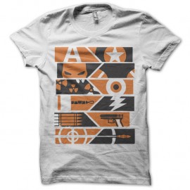 Shirt avenger party orange blanc pour homme et femme