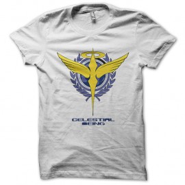 Shirt Gundam celestial blanc pour homme et femme