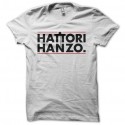 Shirt Hattori Hanzo katana logo artwork blanc pour homme et femme