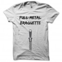 Shirt Full Metal Braguette parodie Full Metal Jacket blanc pour homme et femme