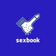 Shirt Sexbook parodie Facebook Like bleu pour homme et femme