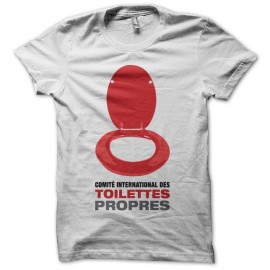Shirt Comité International des Toilettes Propres blanc pour homme et femme