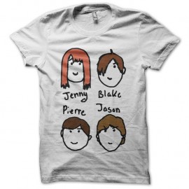 Shirt Rilo Kiley portraits en dessin blanc pour homme et femme