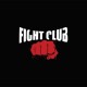 Shirt Fight Club blanc/noir slim fit pour homme et femme