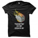 Shirt Grille pain trafiqué Toaster Overclocker noir pour homme et femme