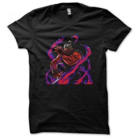 Shirt du personnage Akuma du jeu street fighter en noir pour homme et femme
