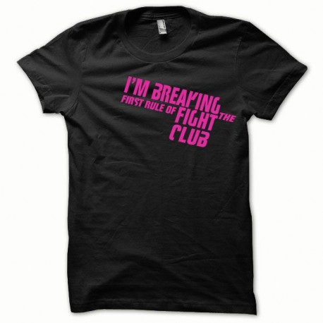 Shirt Fight Club rose/noir pour homme et femme