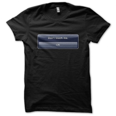 Shirt iphone touches pas noir pour homme et femme
