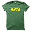 Shirt Fight Club jaune/vert bouteille pour homme et femme