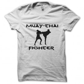 Shirt Muay thai fighter blanc pour homme et femme