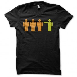 Shirt Les gens sont stupides pictogrammes noir pour homme et femme