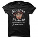 Shirt Poupée gonflable Je ne bois pas je ne fume pas mais qu'est-ce que je peux sucer noir pour homme et femme