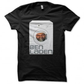 Shirt Ben Laden Lave Linge noir pour homme et femme