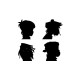 Shirt Gorillaz silhouettes album Daemon Days blanc pour homme et femme