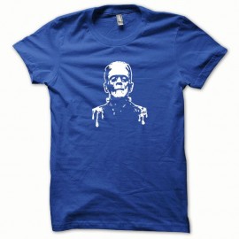 Shirt Frankenstein blanc/bleu royal pour homme et femme