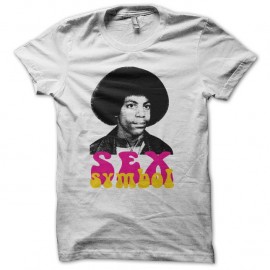 Shirt Prince coupe afro jeune Sexe Symbole blanc pour homme et femme