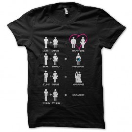 Shirt combinaisons probables de couples noir pour homme et femme
