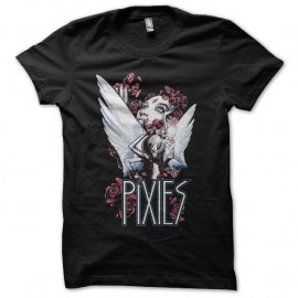 Shirt Pixies anges et roses noir pour homme et femme