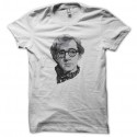 Shirt Woody Allen portrait dessin blanc pour homme et femme