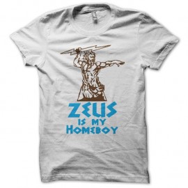 Shirt Zeus est ma bonne à tout faire blanc pour homme et femme