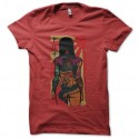 Shirt tatouage yakuza fille de dos rouge pour homme et femme