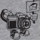 Shirt Photographe humoristique dites cheese gris chiné pour homme et femme
