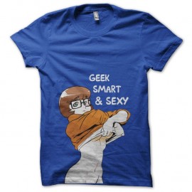 Shirt Scooby Doo détournement Velma geek smart & sexy bleu pour homme et femme