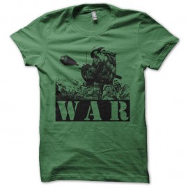 Shirt guerre tranchée bazooka Panzerfaust vert pour homme et femme