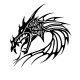 Shirt Tatouage dragon noir en blanc pour homme et femme