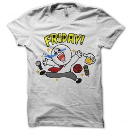 Shirt lapin week end blanc pour homme et femme