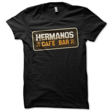 Shirt Hermanos bar restaurant noir pour homme et femme