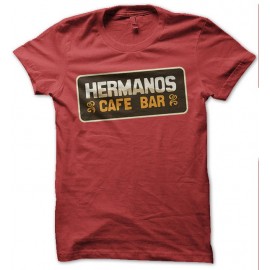 Shirt Hermanos Café et bar rouge pour homme et femme