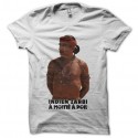 Shirt Indien zarbi à moitié à poil Wayne's World blanc pour homme et femme