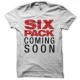 Shirt Six Pack coming soon blanc pour homme et femme