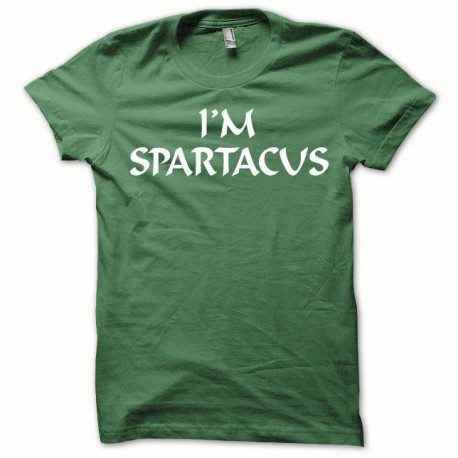 Shirt Spartacus blanc/vert bouteille pour homme et femme