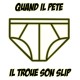 Shirt Sébastien Patrick et quand il pète il troue son slip blanc pour homme et femme