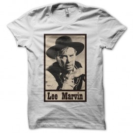 Shirt Lee Marvin portrait hommage blanc pour homme et femme