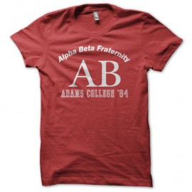 Shirt Nerds Alpha Beta Fraternity rouge pour homme et femme
