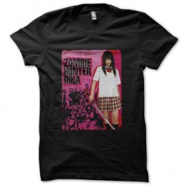 Shirt Zombie Hunter Rika noir pour homme et femme