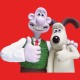 Shirt Wallace et gromit couleur rouge pour homme et femme