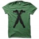 Shirt fusils à pompe croisés vert pour homme et femme