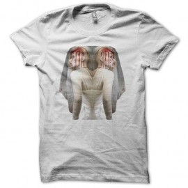 Shirt Maniac mannequin mariée sang blanc pour homme et femme