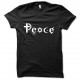 Shirt Peace parodie symbole religieux noir pour homme et femme