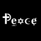 Shirt Peace parodie symbole religieux noir pour homme et femme